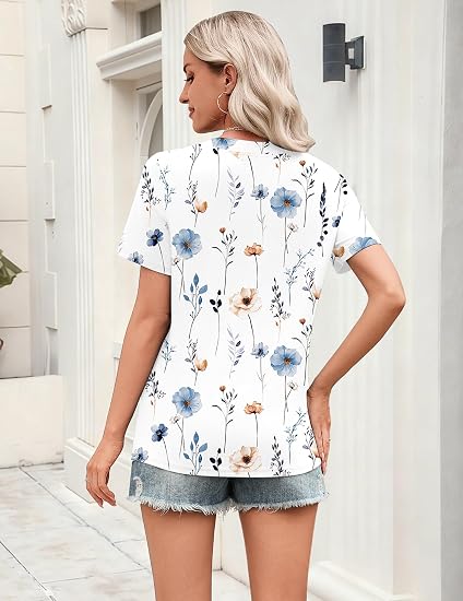 V-Neck Dressy Casual Work Top