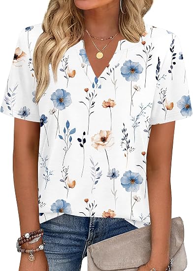 V-Neck Dressy Casual Work Top