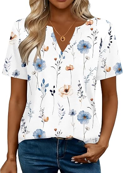 V-Neck Dressy Casual Work Top